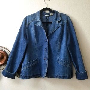 St John's Bay Jean Jacket, Sz XL